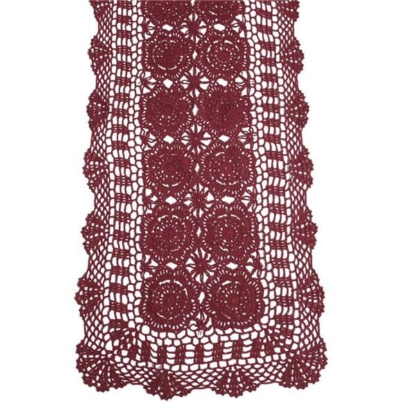 Cotton Handmade Crochet Lace Table Runner Rectangle Coffee Table Dresser Decor - Picture 1 of 6
